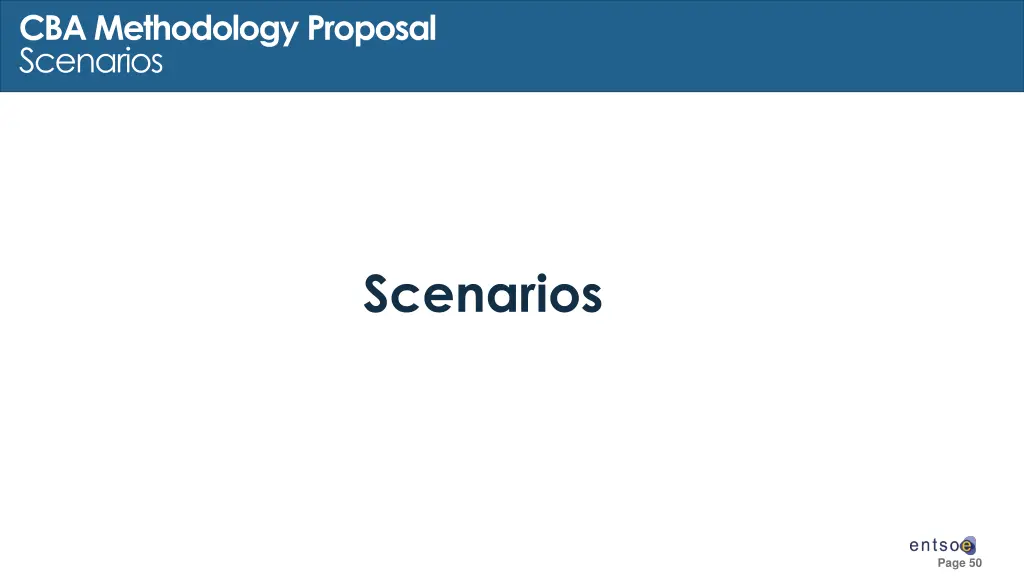 cba methodology proposal scenarios