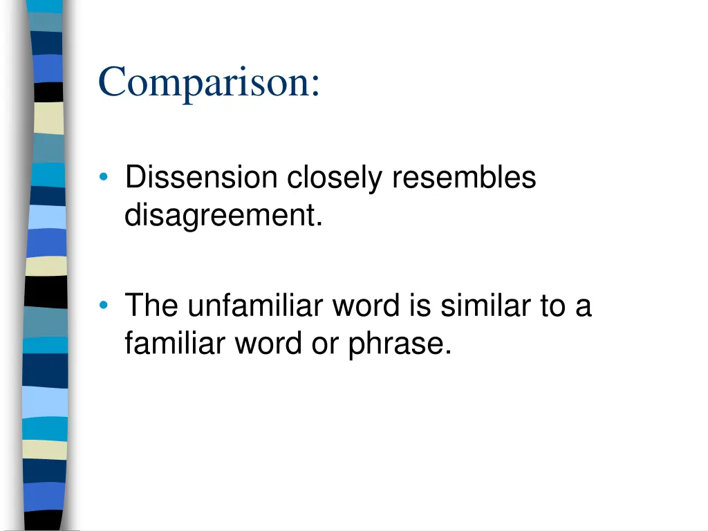 comparison