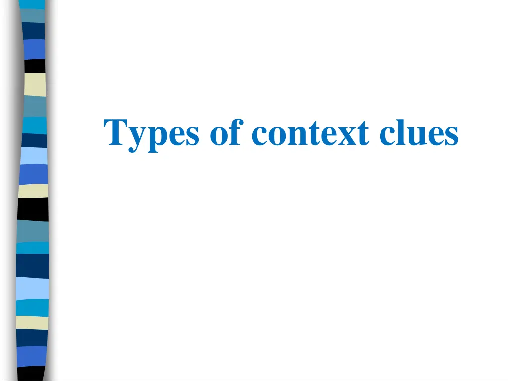 types of context clues