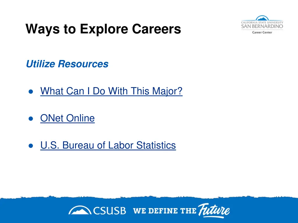 ways to explore careers