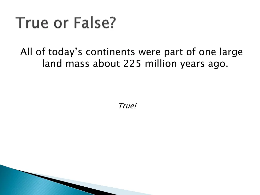 all of today s continents were part of one large