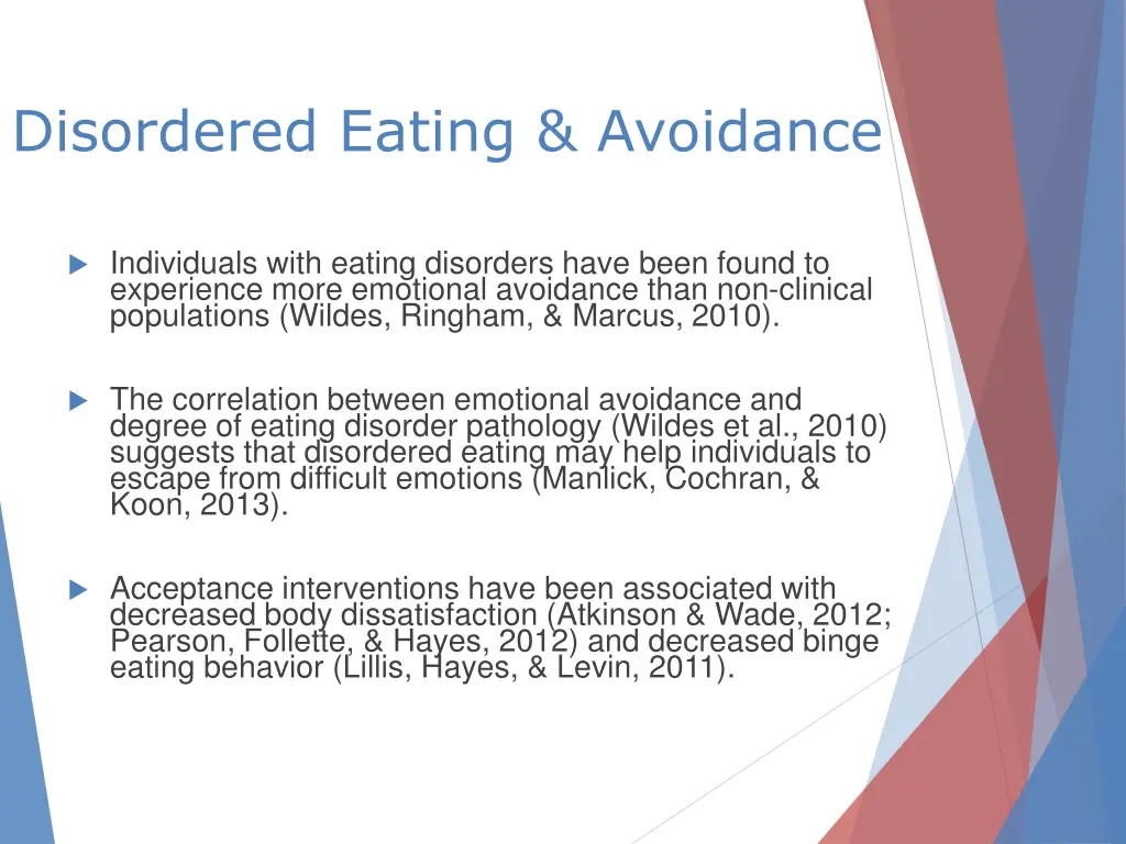 disordered eating avoidance