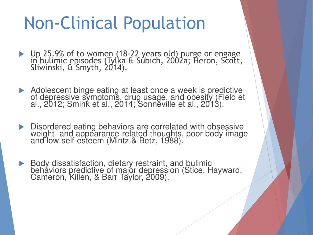 non clinical population