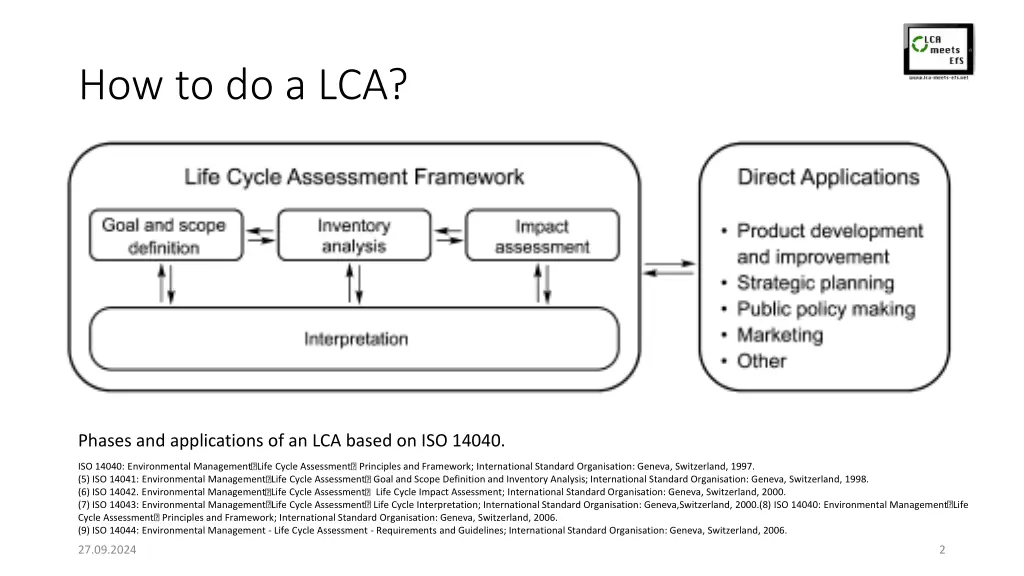 how to do a lca