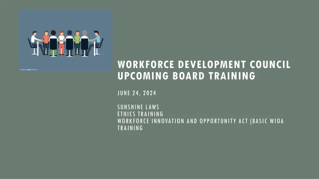 workforce development council upcoming board