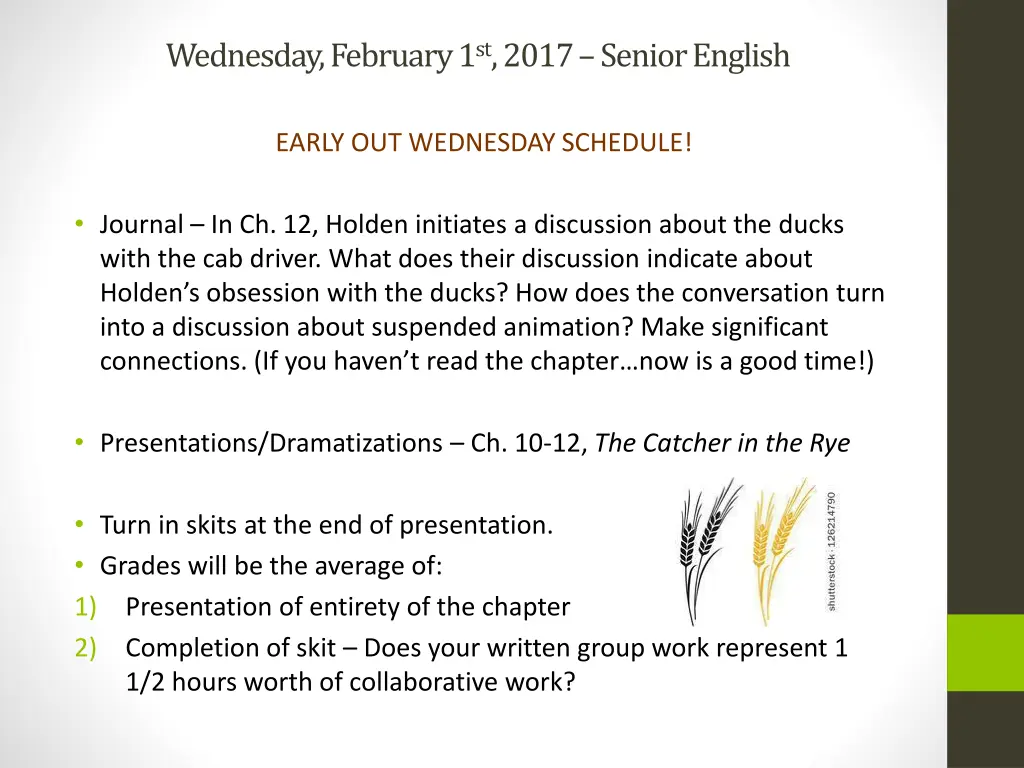 wednesday february 1 st 2017 senior english