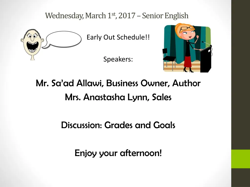 wednesday march 1 st 2017 senior english