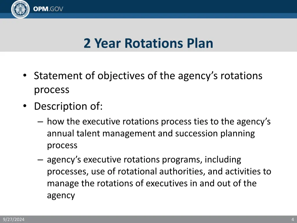 2 year rotations plan