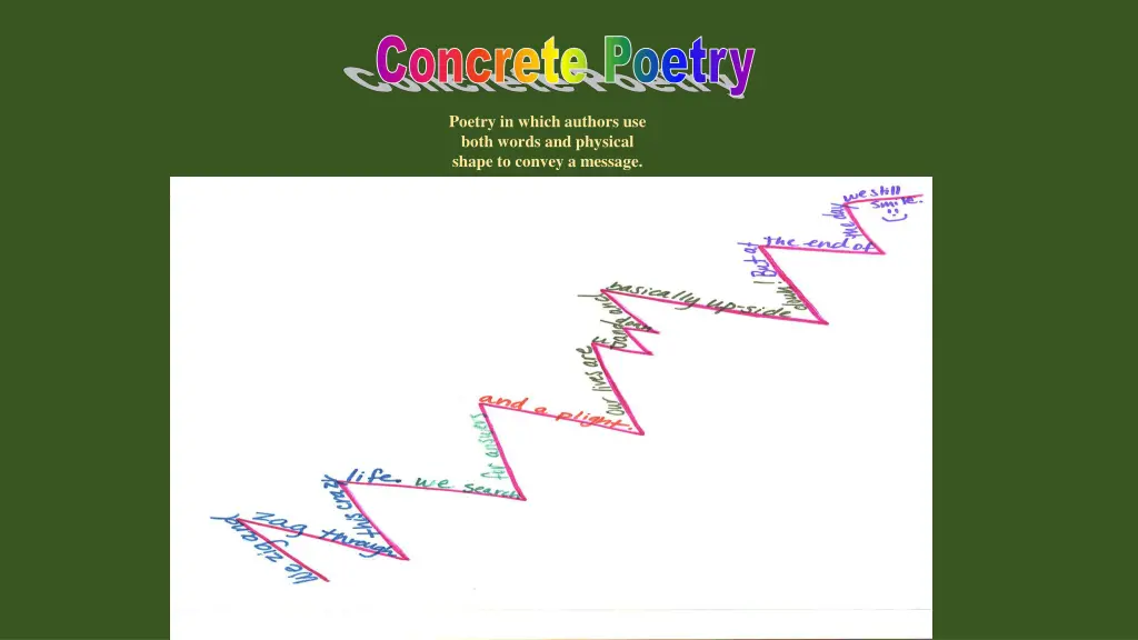 concrete poetry