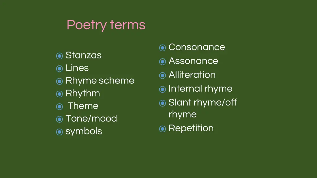 poetry terms