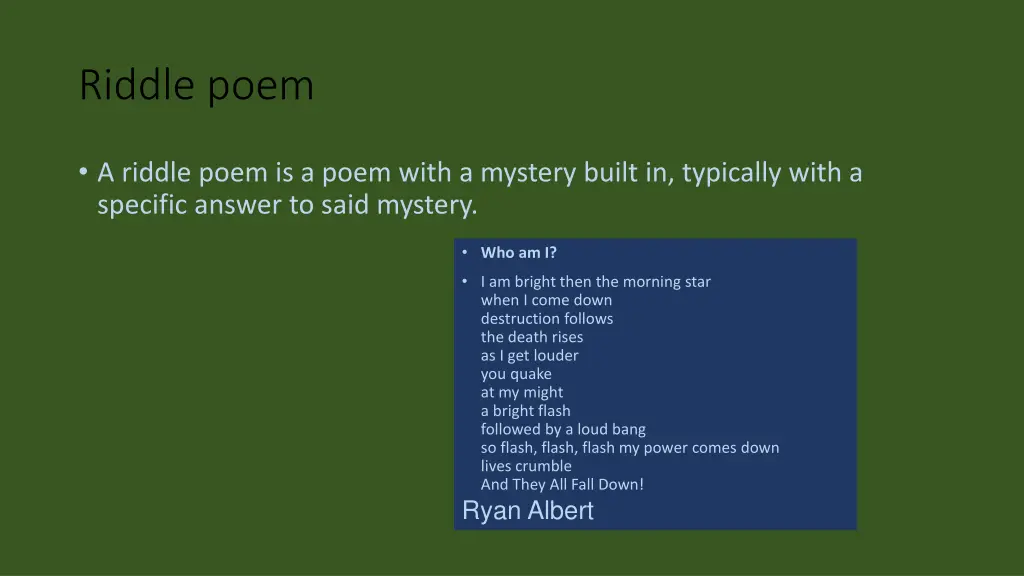 riddle poem