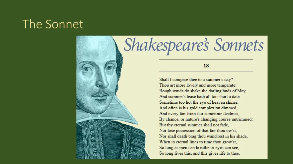 the sonnet 1