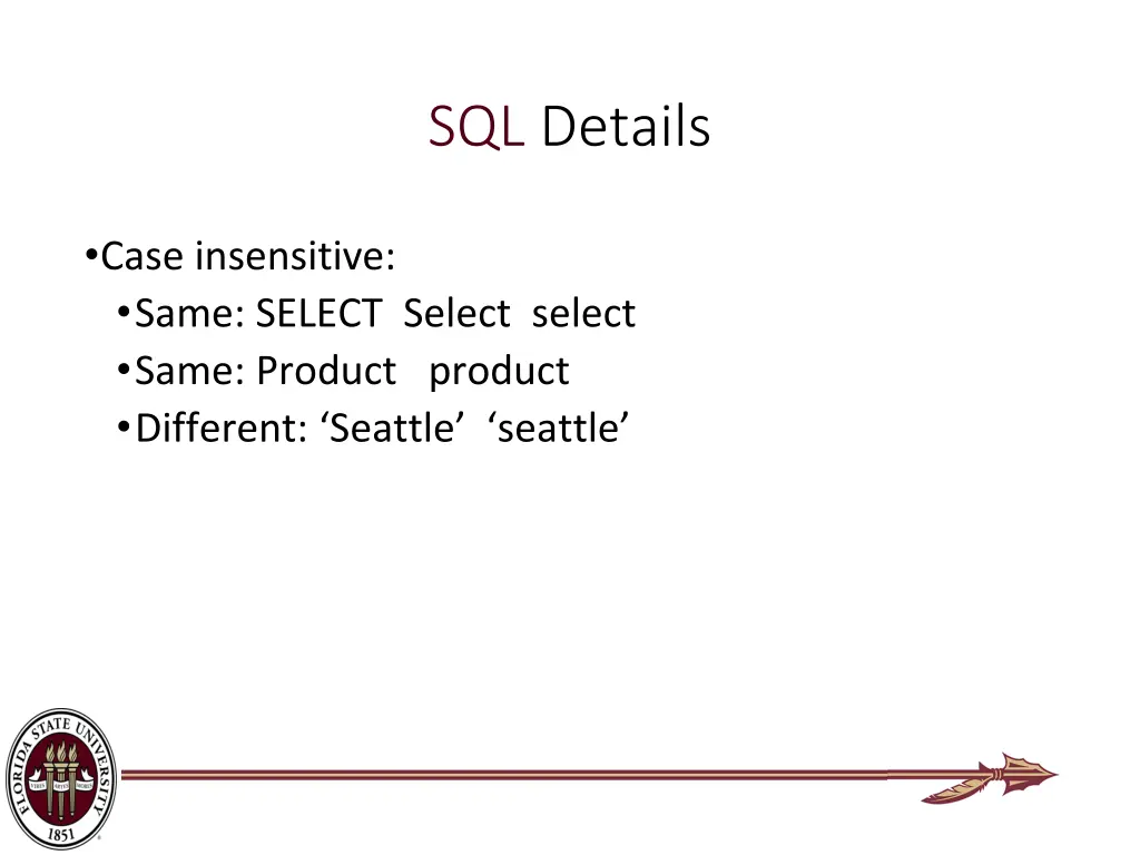 sql details