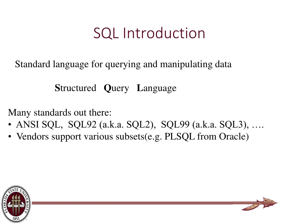 sql introduction