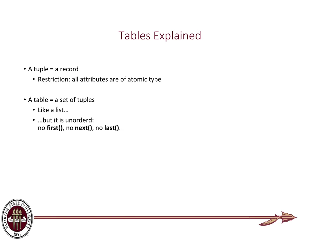 tables explained 1