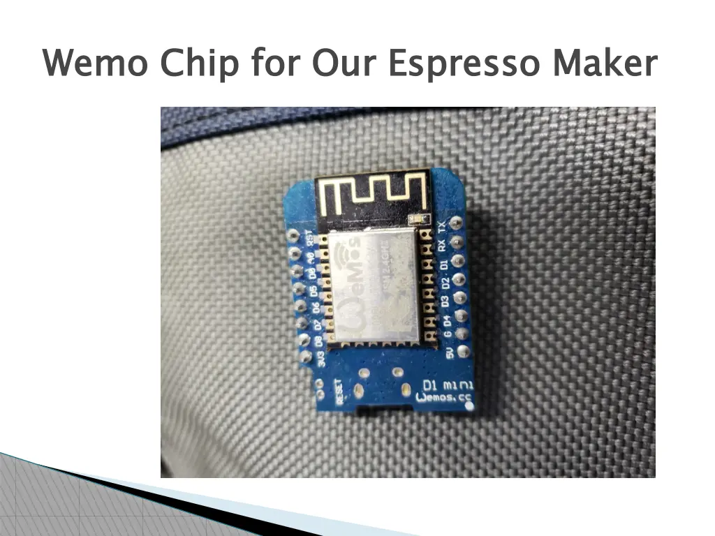 wemo chip for our espresso maker