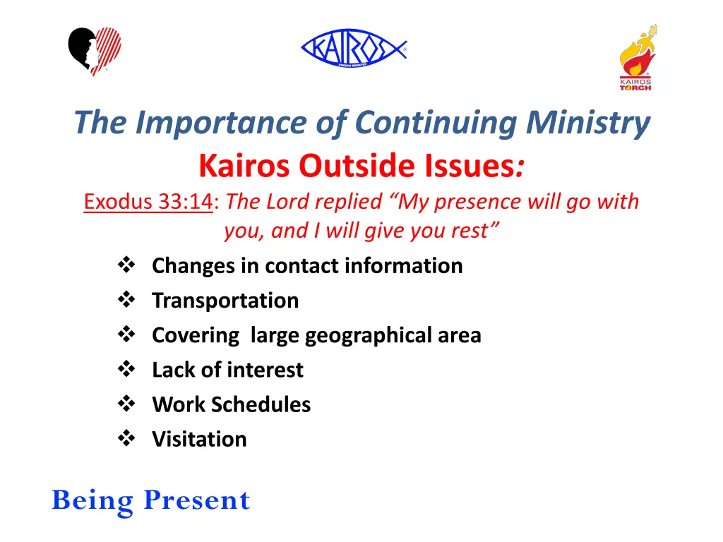 the importance of continuing ministry kairos