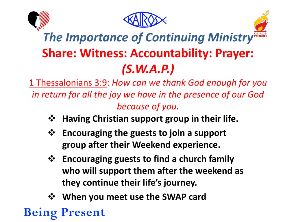 the importance of continuing ministry share