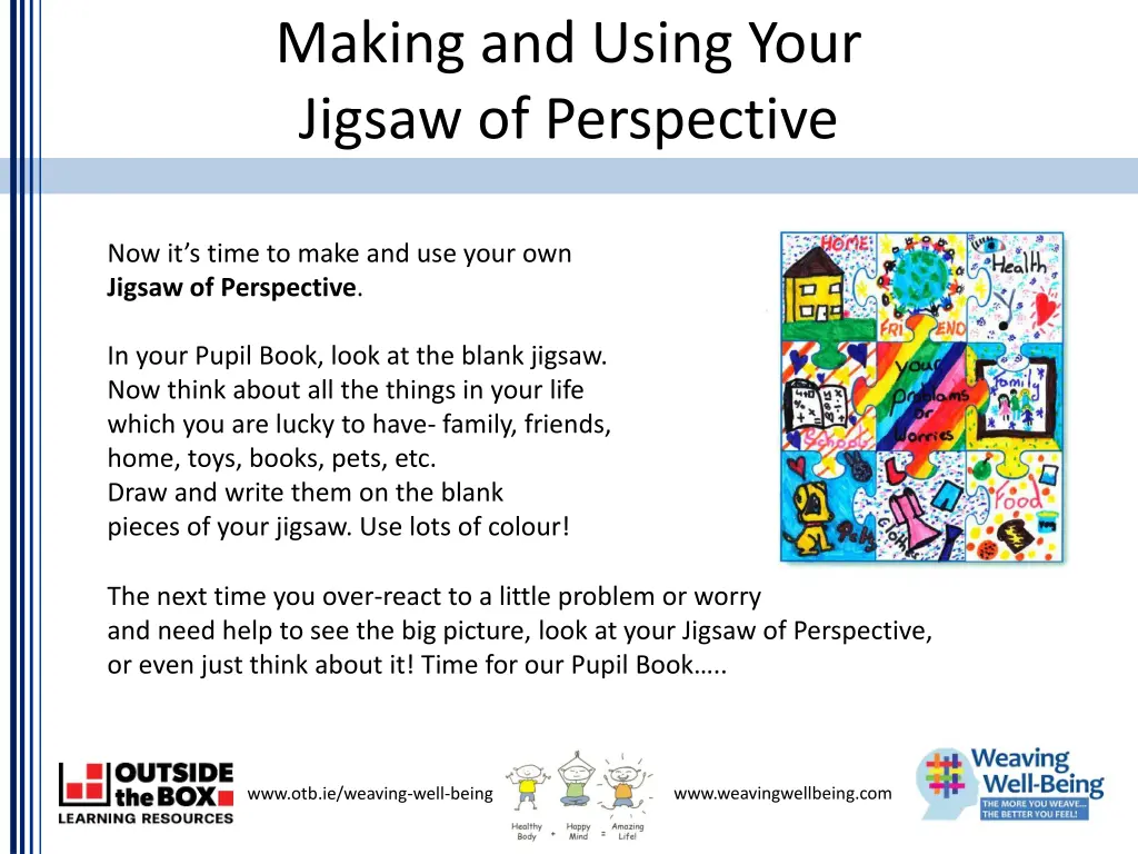 making and using your jigsaw of perspective