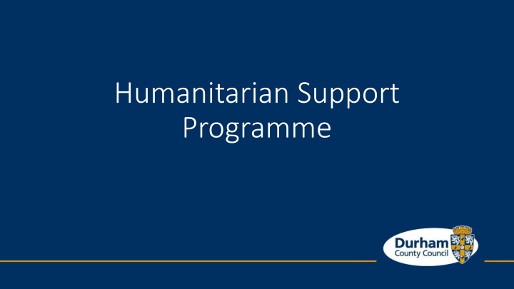 humanitarian support programme