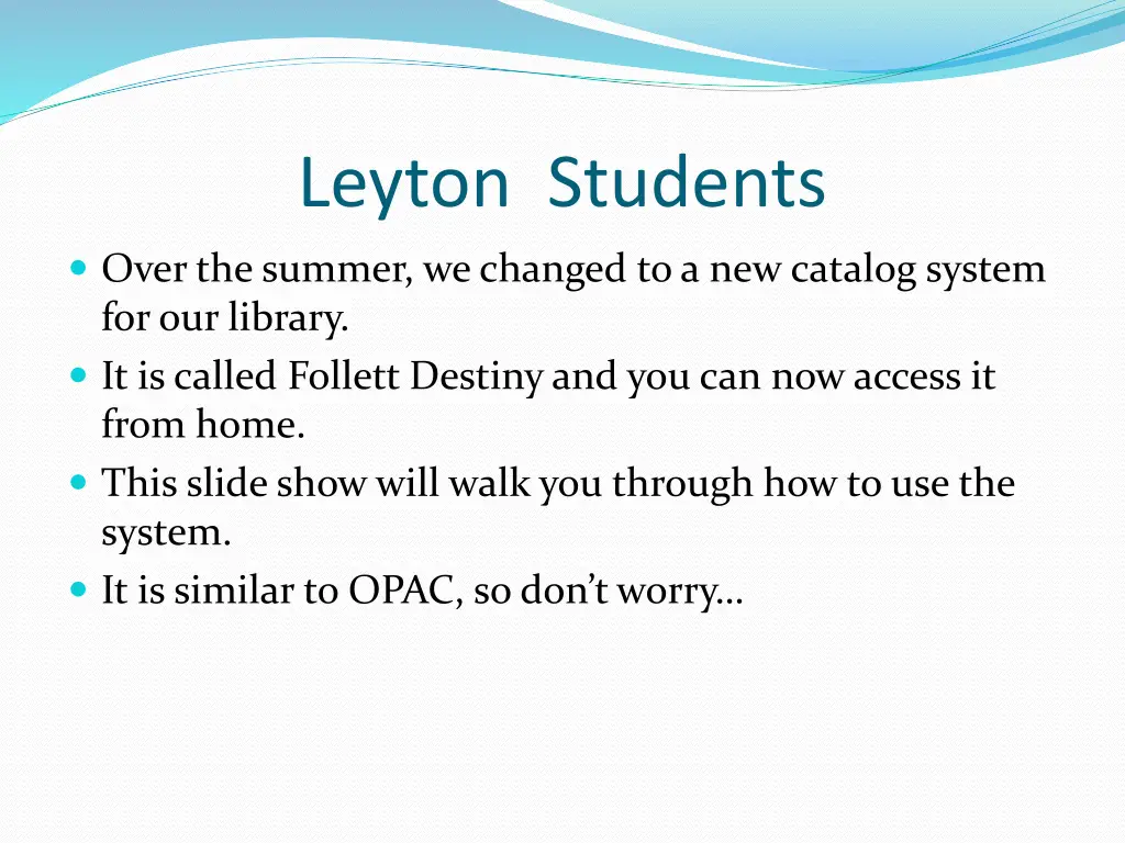 leyton students