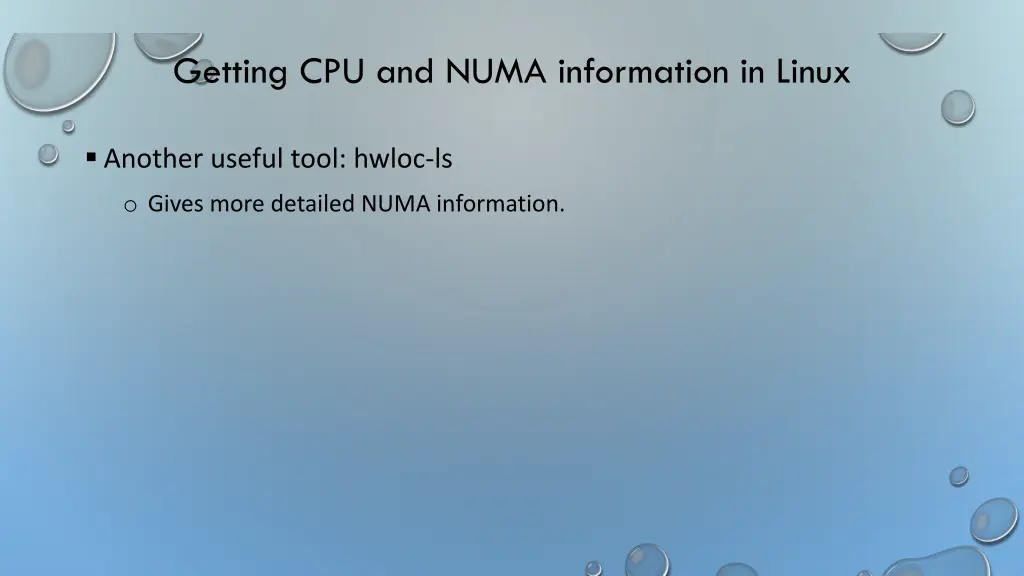 getting cpu and numa information in linux 2