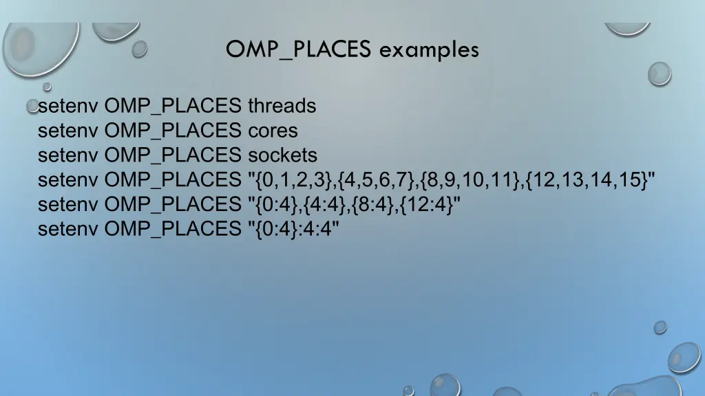 omp places examples