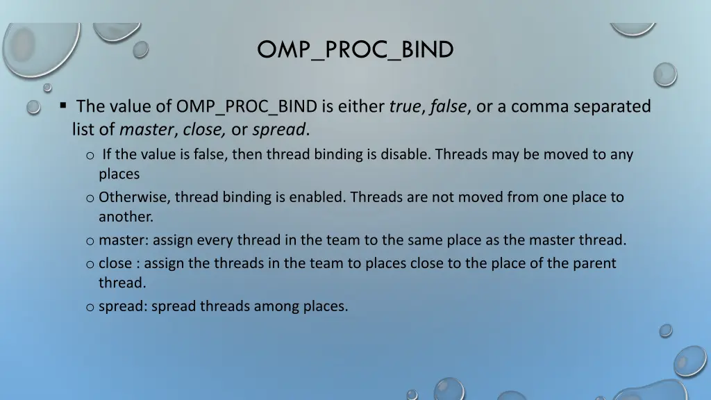 omp proc bind