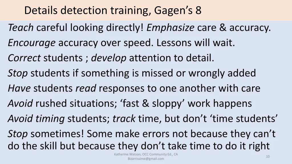 details detection training gagen s 8 teach