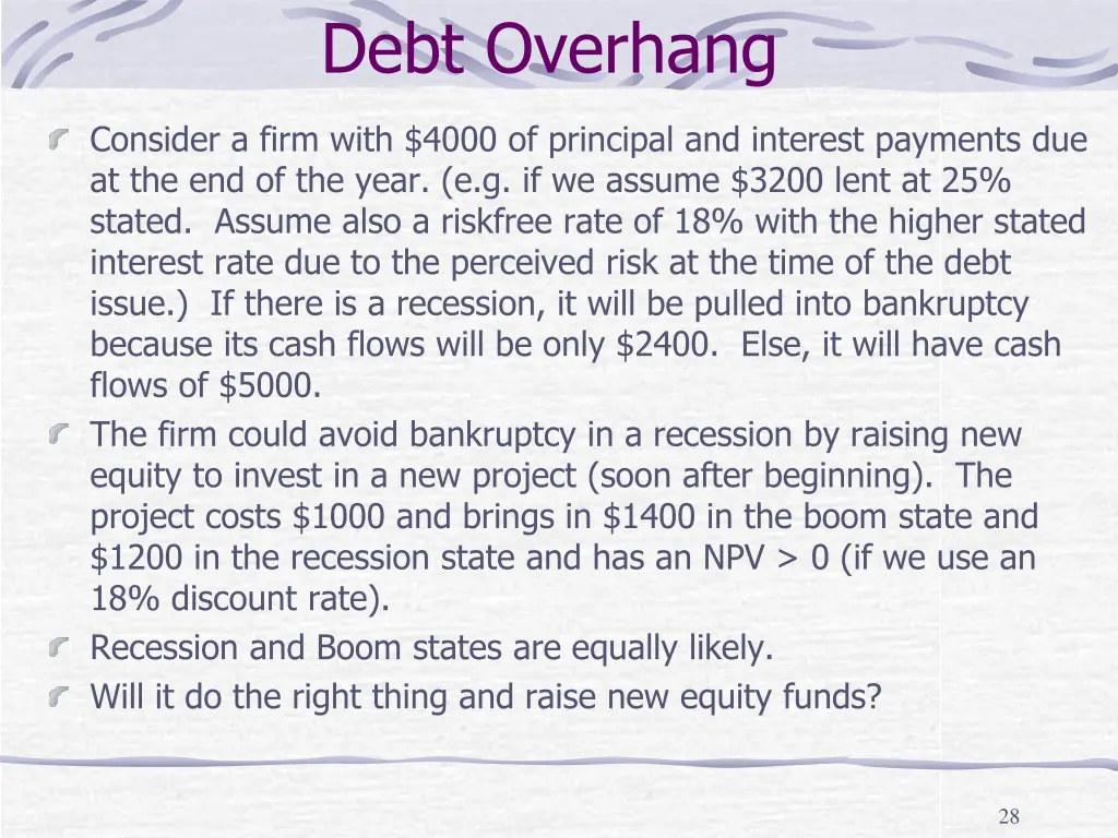 debt overhang