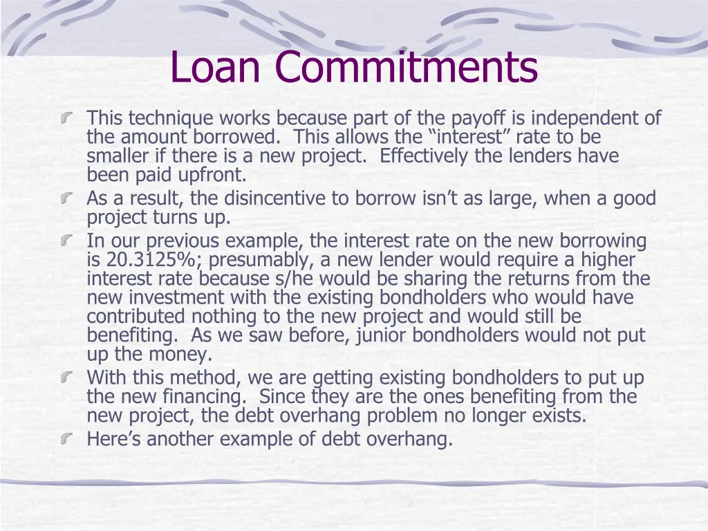 loan commitments