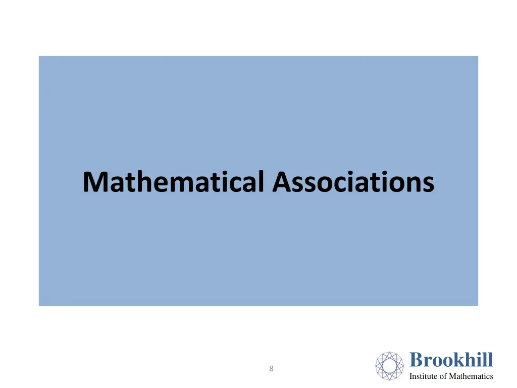 mathematical associations