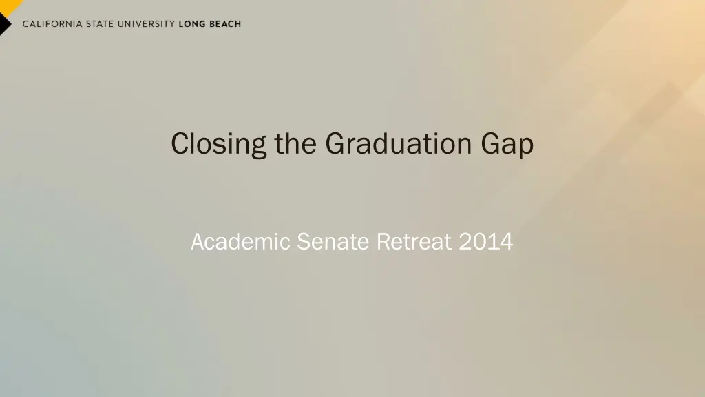 closing the graduation gap 1