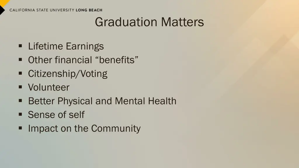 graduation matters