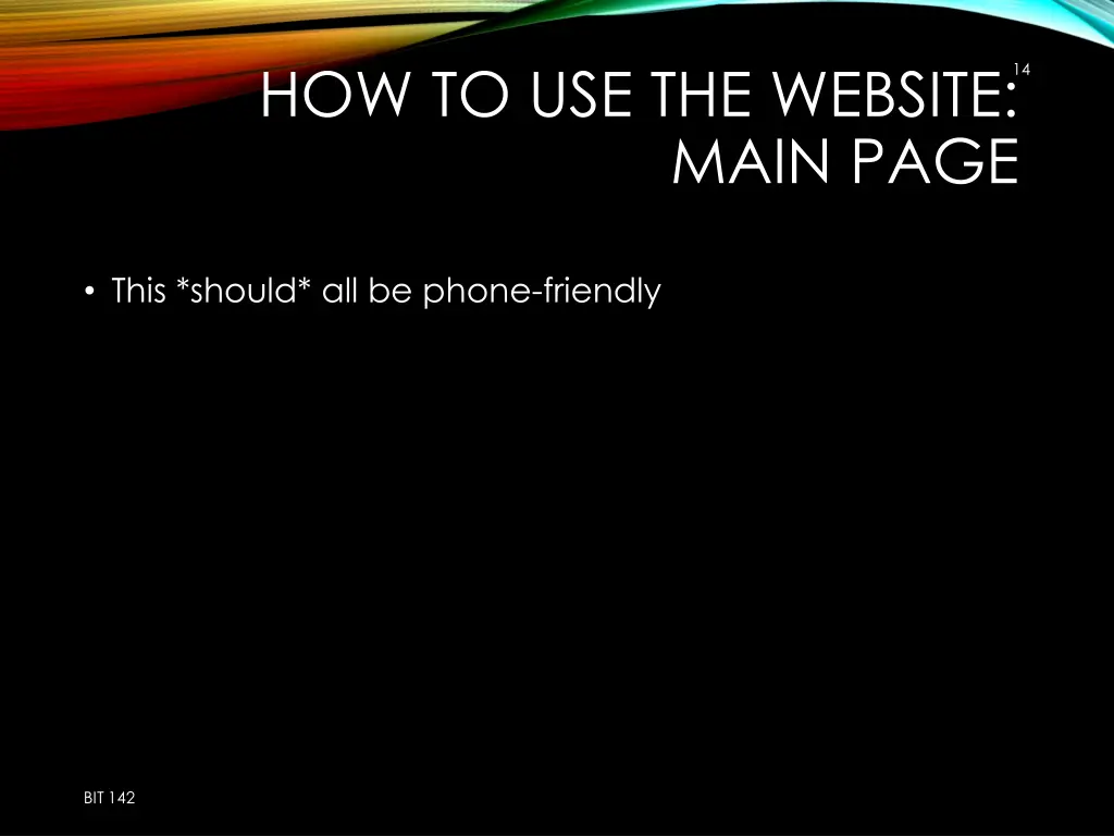 how to use the website 1