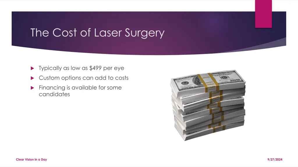 the cost of laser surgery