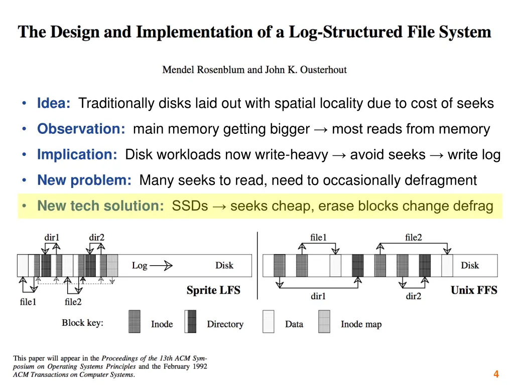 idea traditionally disks laid out with spatial