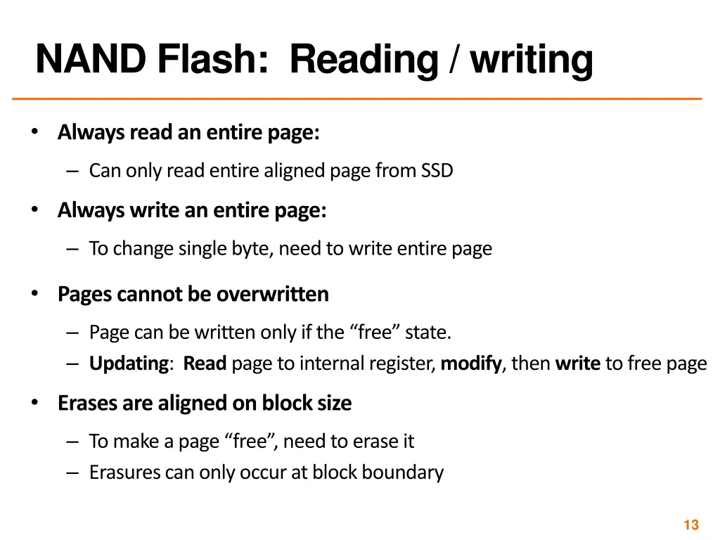 nand flash reading writing