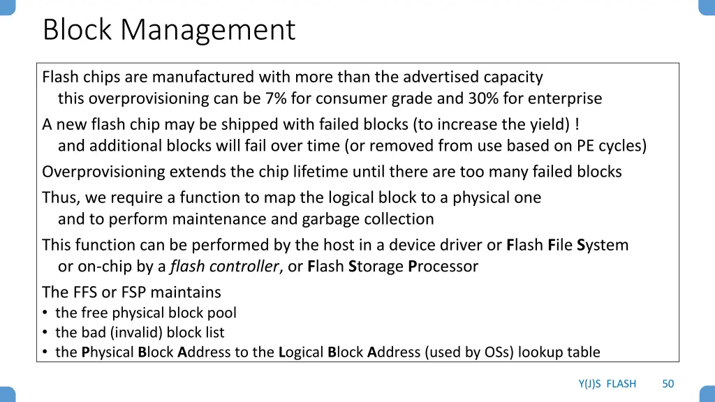 block management