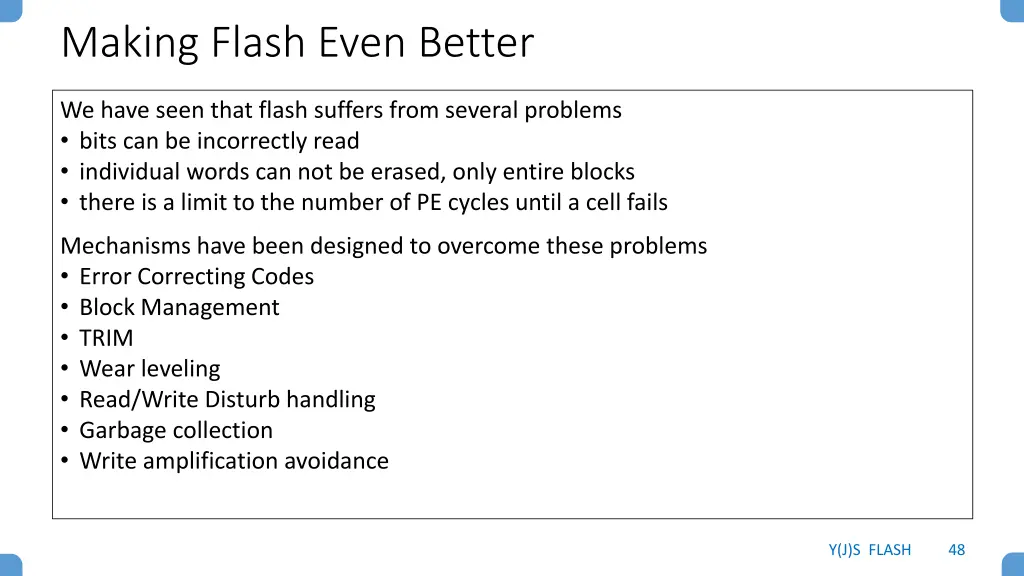 making flash even better