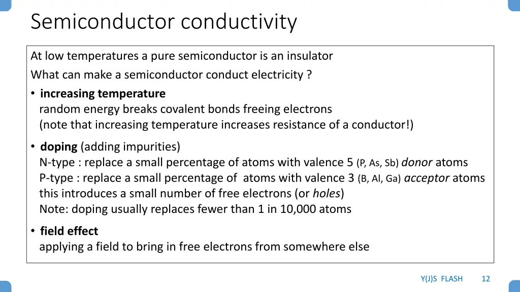 semiconductor conductivity