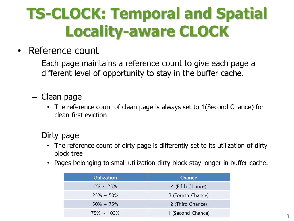 ts clock temporal and spatial locality aware 2