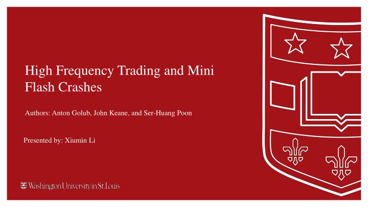 high frequency trading and mini flash crashes