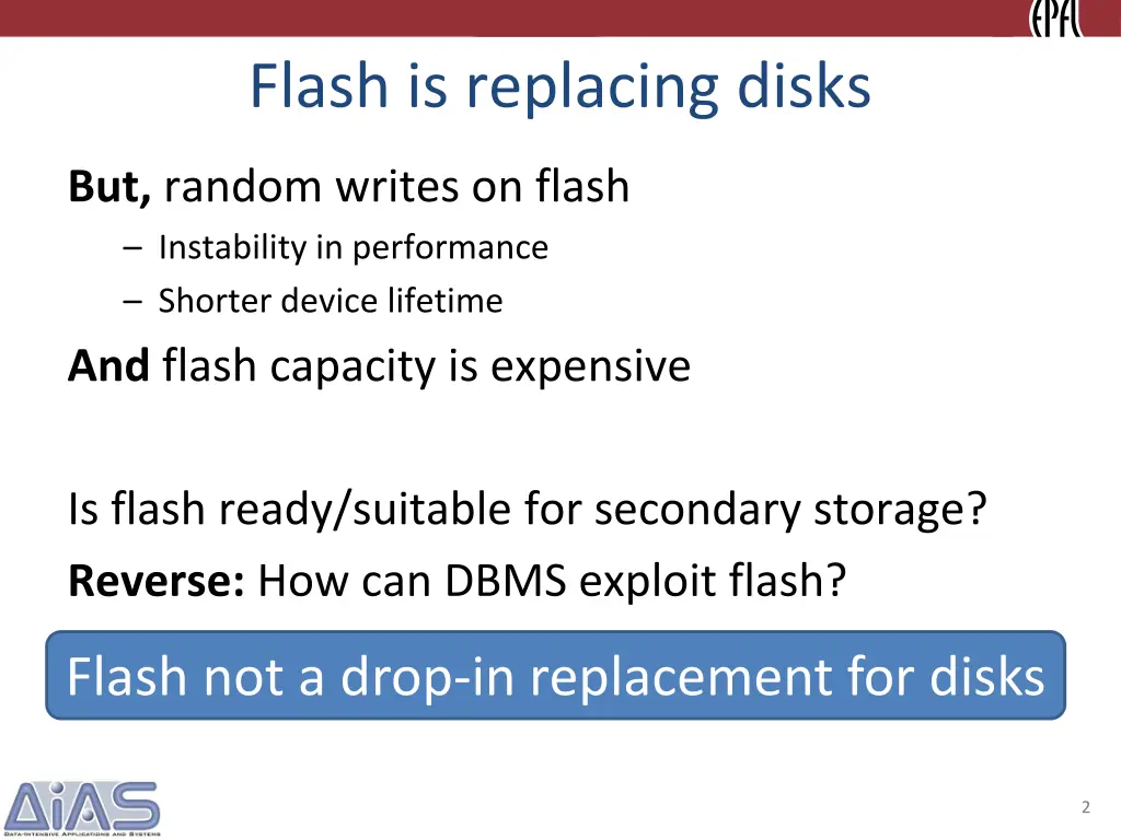 flash is replacing disks