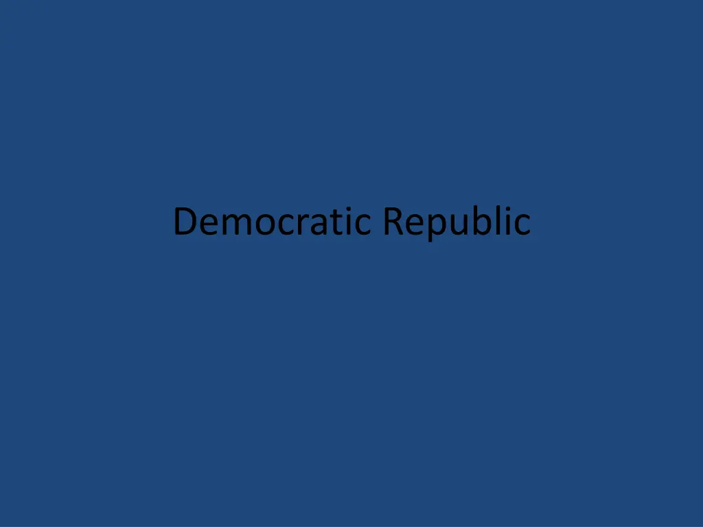 democratic republic