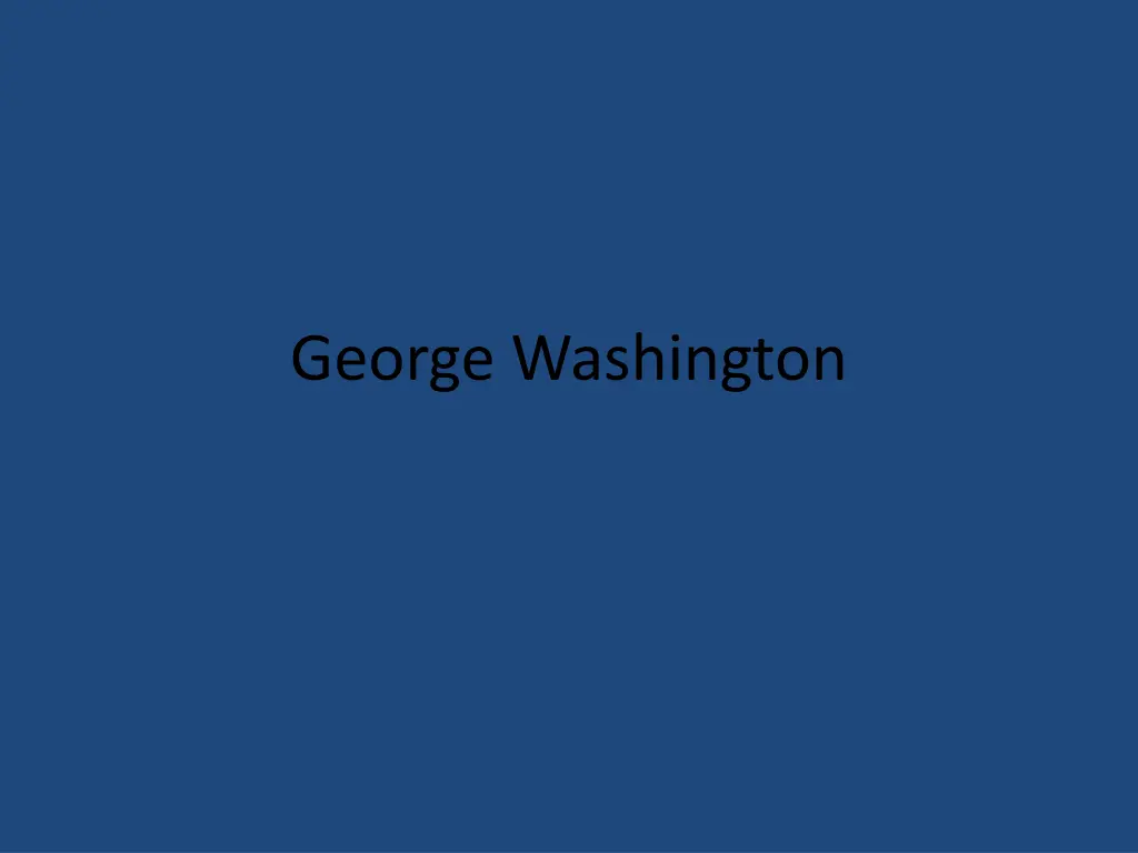 george washington