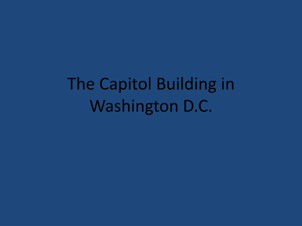 the capitol building in washington d c