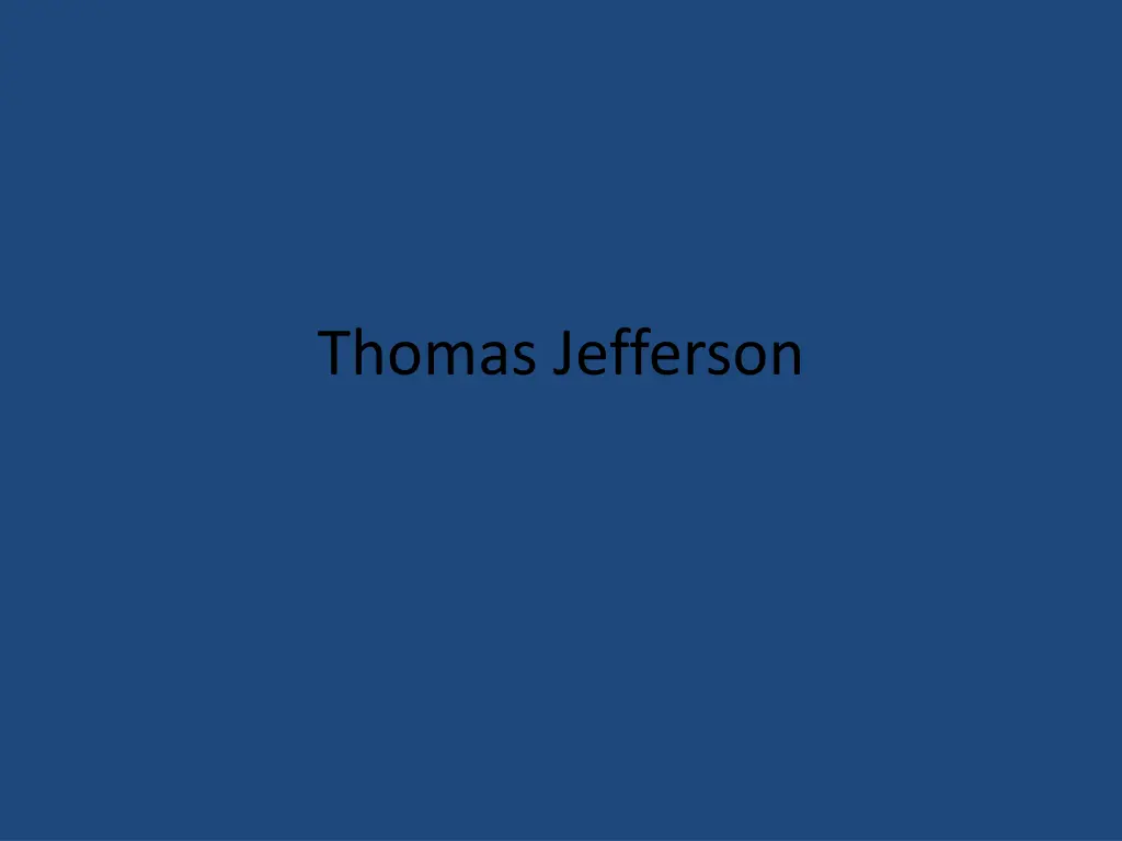 thomas jefferson