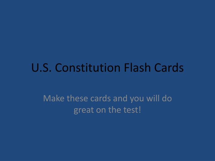 u s constitution flash cards