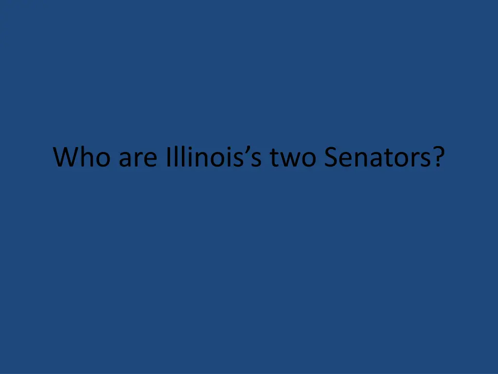 who are illinois s two senators